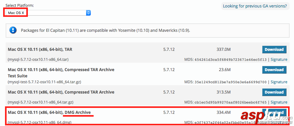 Mac OS10.11下mysql5.7.12 安裝配置方法圖文教程 mysql5.7.12,mysql5.7,MacOS