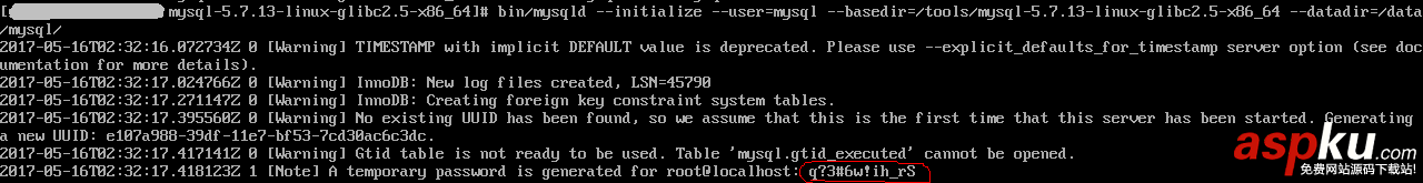 VMWare linux mysql 5.7.13安裝配置教程 VMWare,linux,mysql5.7.13