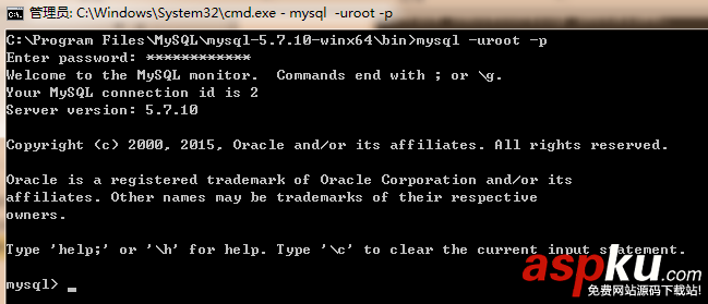 Windows server 2008 r2上安裝MySQL5.7.10步驟 Windows,server,2008,r2,mysql