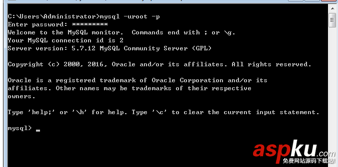 mysql 5.7.12 winx64手動安裝教程 mysql5.7.12,mysql5.7,winx64