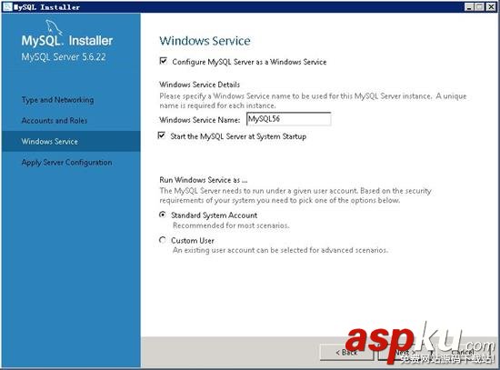 win2008 R2 WEB環(huán)境配置之MYSQL 5.6.22安裝版安裝配置方法 MYSQL,5.6.22,WEB環(huán)境配置