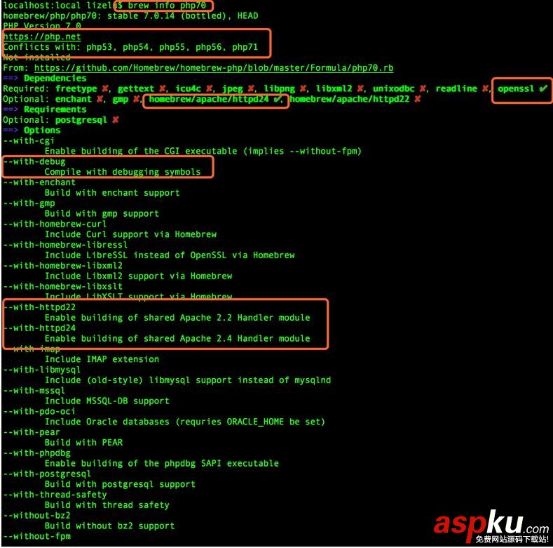 macOS Sierra安裝Apache2.4+PHP7.0+MySQL5.7.16 macOS,Sierra,Apache2.4,PHP7.0,MySQL5.7.16