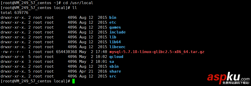 Linux下MySQL5.7.18二進制包安裝教程(無默認配置文件my_default.cnf) mysql5.7.18二進制包安裝,my.default.cnf