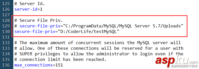 MySQL導(dǎo)出數(shù)據(jù)遇到secure-file-priv問題的解決方法 MySQL,secure,file,priv