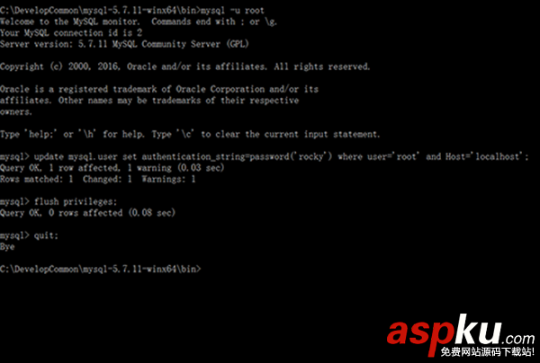 Window10下安裝 mysql5.7圖文教程(解壓版) win10,安裝mysql5.7