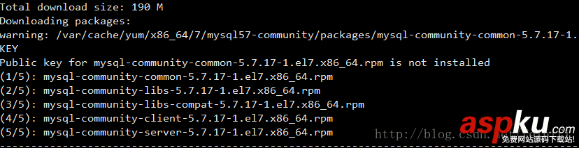 redhat7通過yum安裝mysql5.7.17教程 redhat7,yum,mysql5.7.17