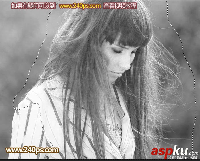 PS利用抽出濾鏡摳出極細的發絲 濾鏡,發絲