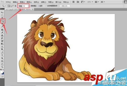 PS魔術棒摳出獅子方法 魔術棒,摳圖,PS
