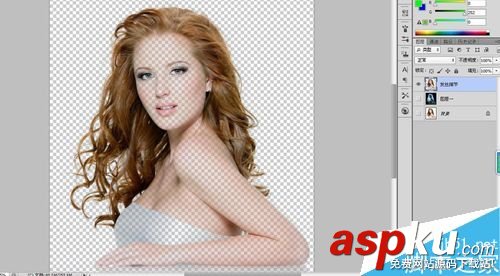 PS用反相法扣純白背景下的頭發 反相法,頭發