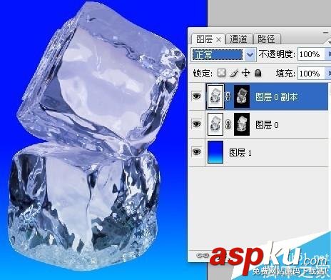 PS圖層蒙版摳出透明的冰塊教程 PS圖層蒙版,冰塊