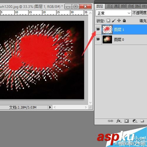 PS通道快速摳出復雜的煙花背景 通道,煙花,背景