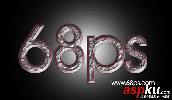 Photoshop制作特殊的石質紋理字 Photoshop,石質紋理字