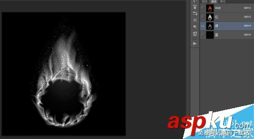 PS通道摳圖法 對(duì)火焰摳圖 PS,通道,摳圖