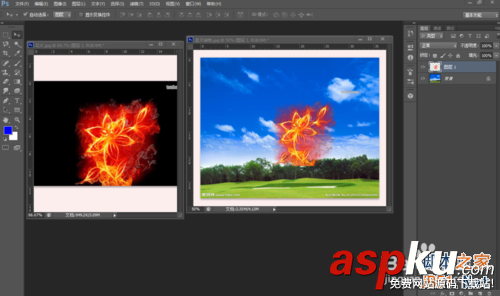 用PS cs6將黑色背景圖片中的火花摳出 PS,黑色,火花,摳圖