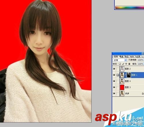 PS利用通道摳頭發絲 通道,頭發絲