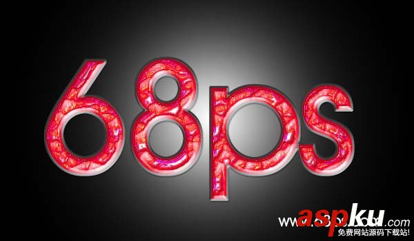 Photoshop制作特殊的石質紋理字 Photoshop,石質紋理字