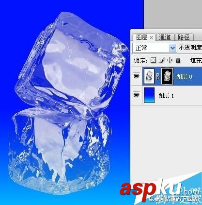 PS圖層蒙版摳出透明的冰塊教程 PS圖層蒙版,冰塊