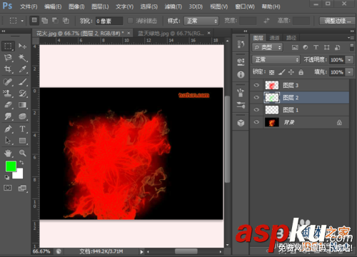 用PS cs6將黑色背景圖片中的火花摳出 PS,黑色,火花,摳圖