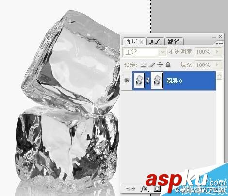 PS圖層蒙版摳出透明的冰塊教程 PS圖層蒙版,冰塊