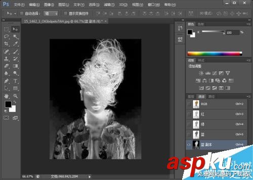 用PS無損摳出飄逸的頭發絲 PS,摳圖