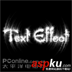 Photoshop實例教程:環形放射文字 Photoshop,Photoshop教程,放射文字