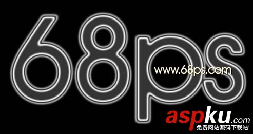 Photoshop,圖層樣式,金屬字