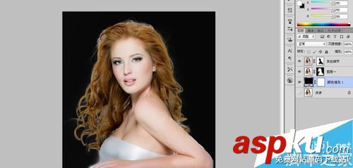 PS用反相法扣純白背景下的頭發 反相法,頭發