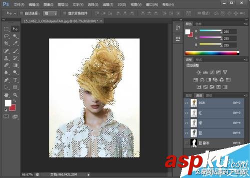 用PS無損摳出飄逸的頭發絲 PS,摳圖