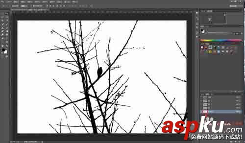 PS利用通道簡單扣樹枝 通道,樹枝