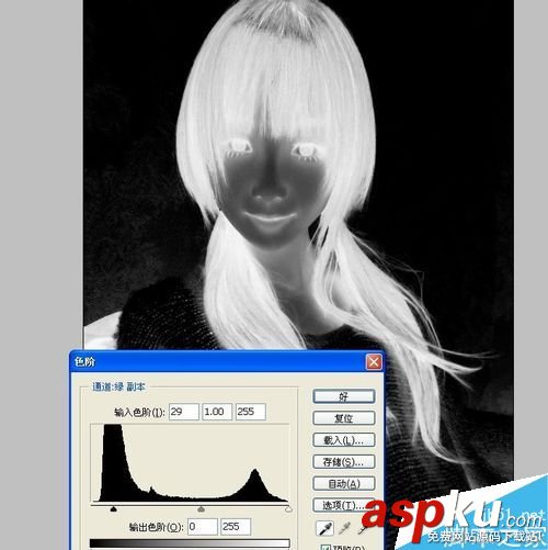 PS利用通道摳頭發絲 通道,頭發絲