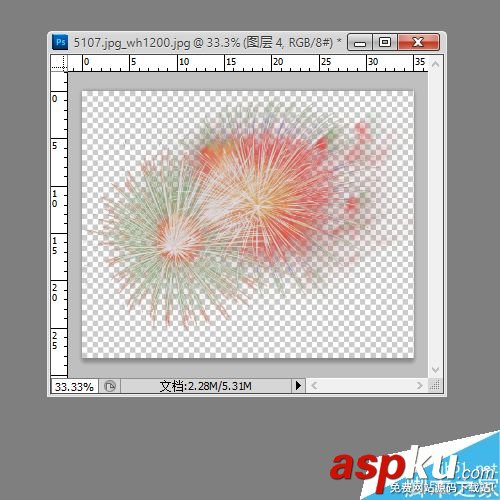 PS通道快速摳出復雜的煙花背景 通道,煙花,背景