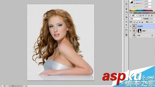 PS用反相法扣純白背景下的頭發 反相法,頭發