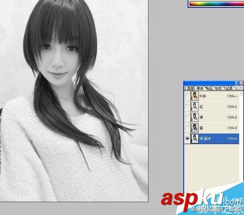 PS利用通道摳頭發絲 通道,頭發絲