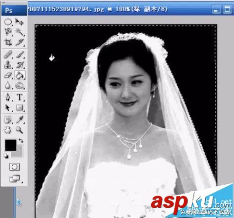 ps通道摳圖方法摳出透明婚紗的技巧 ps,通道,婚紗