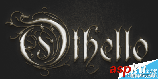 PS制作超強質感的金屬文字效果 金屬文字,PS