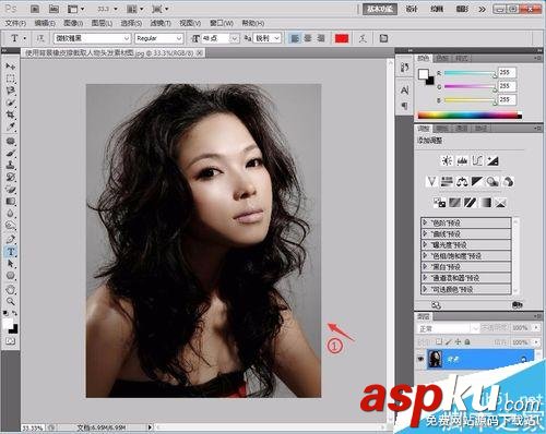 PS巧用背景橡皮擦摳出人物的頭發 PS,背景橡皮擦,人物的頭發