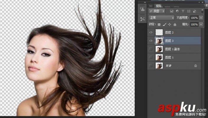 Photoshop使用通道摳出人美女長(zhǎng)頭發(fā)絲 通道,頭發(fā)絲,Photoshop