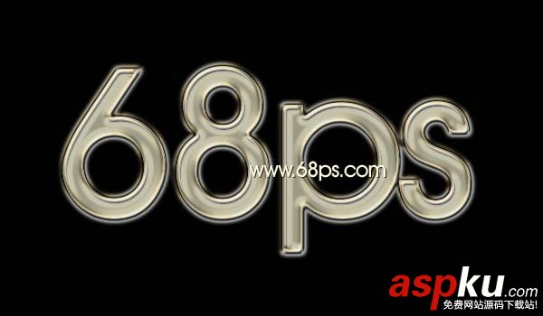 Photoshop,圖層樣式,金屬字