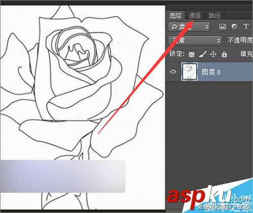 ps如何快速摳出簡(jiǎn)筆畫中的線條? ps摳圖,簡(jiǎn)筆畫,線條