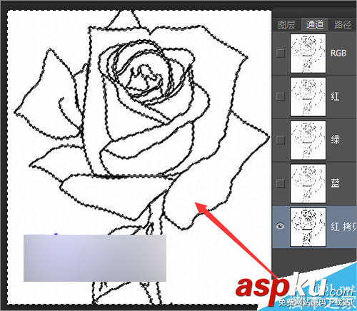 ps如何快速摳出簡(jiǎn)筆畫中的線條? ps摳圖,簡(jiǎn)筆畫,線條