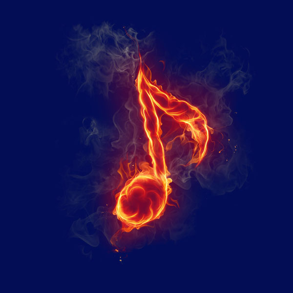 PS摳圖之通道摳出火焰效果圖