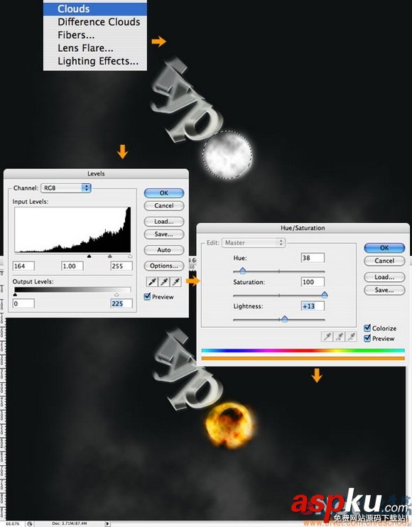 Photoshop創建終極火焰隕石文字 Photoshop,火焰文字,隕石文字