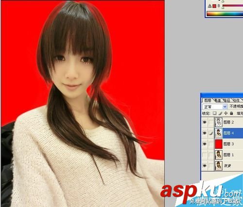 PS利用通道摳頭發絲 通道,頭發絲