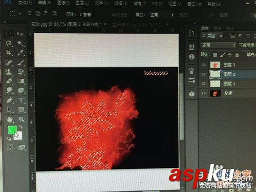 用PS cs6將黑色背景圖片中的火花摳出 PS,黑色,火花,摳圖