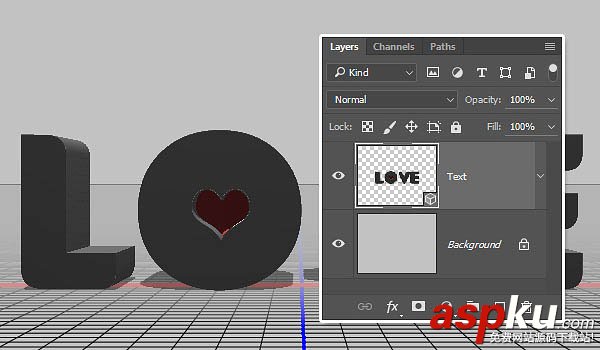 PS利用3D工具制作細膩的浮雕花紋立體字教程 PS,3D工具,浮雕花紋,立體字