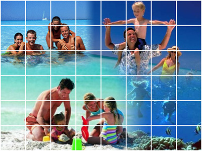 photoshop制作五彩斑斕的馬賽克特效照片