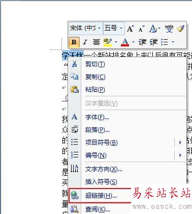 word2003外部超鏈接怎么做