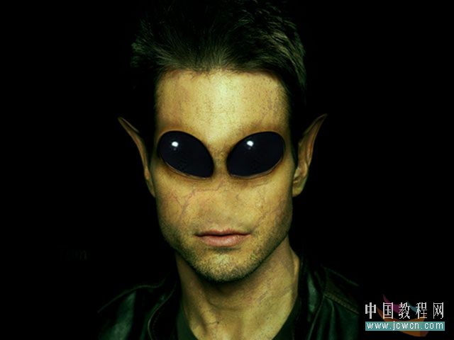 photoshop合成教程:恐怖的外星人
