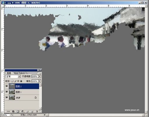 photoshop用另類方法打造水彩效果_網頁設計webjx.com整理