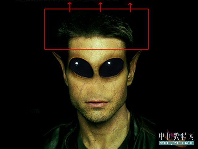 photoshop合成教程:恐怖的外星人